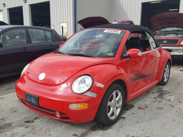 3VWCD31Y04M323049 - 2004 VOLKSWAGEN NEW BEETLE 红色 照片 2