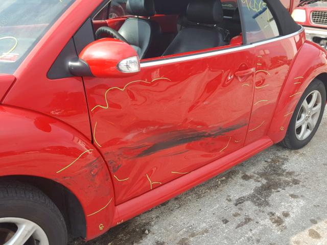 3VWCD31Y04M323049 - 2004 VOLKSWAGEN NEW BEETLE 红色 照片 9
