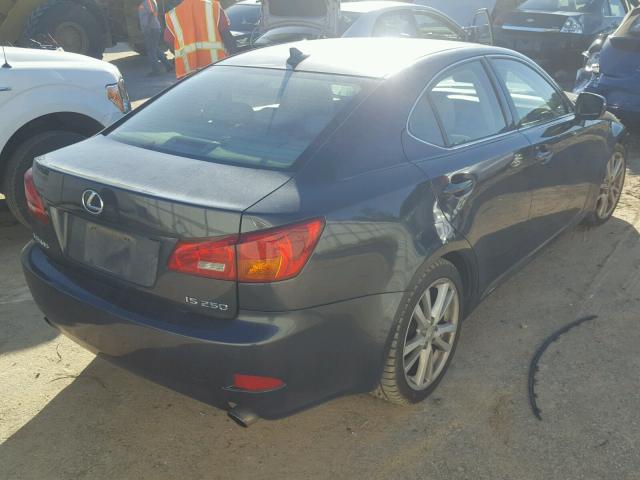 JTHBK262872028942 - 2007 LEXUS IS BLACK photo 4