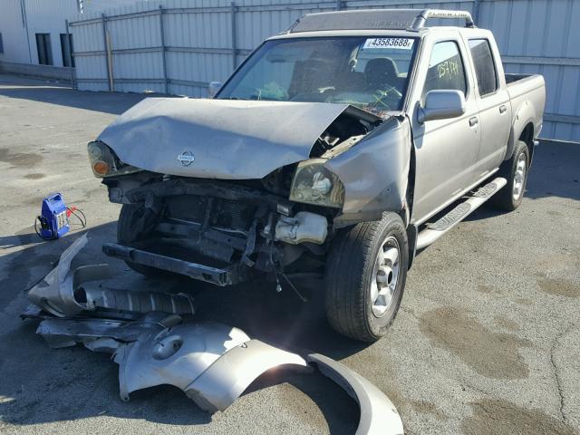 1N6ED27T31C378686 - 2001 NISSAN FRONTIER C SILVER photo 2
