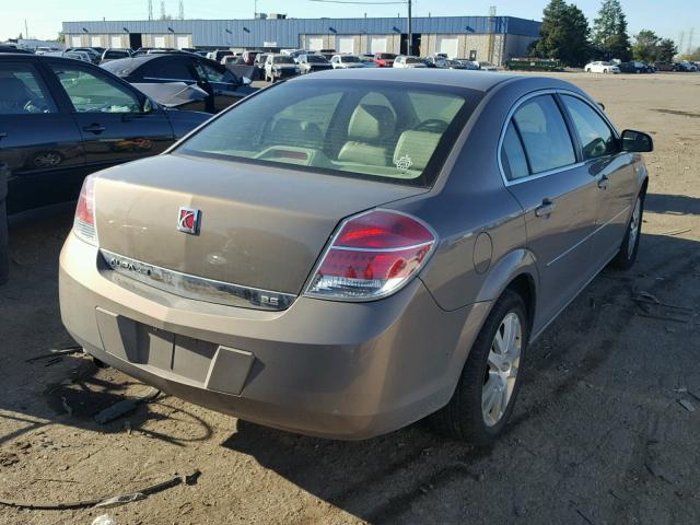 1G8ZS57N18F286881 - 2008 SATURN AURA XE BEIGE photo 4