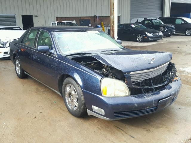 1G6KD54Y73U185951 - 2003 CADILLAC DEVILLE BLUE photo 1