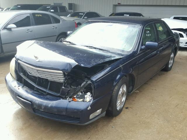 1G6KD54Y73U185951 - 2003 CADILLAC DEVILLE BLUE photo 2