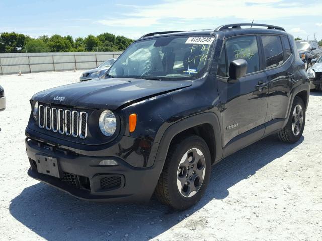 ZACCJAABXHPF74479 - 2017 JEEP RENEGADE S BLACK photo 2