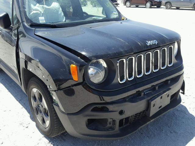 ZACCJAABXHPF74479 - 2017 JEEP RENEGADE S BLACK photo 9