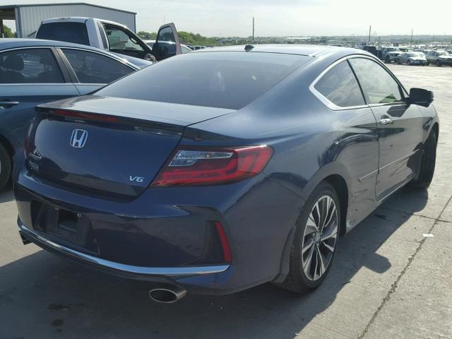 1HGCT2B83HA001024 - 2017 HONDA ACCORD EXL BLUE photo 4