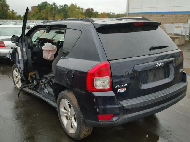 1J4NF1FB9BD222836 - 2011 JEEP COMPASS SP BLUE photo 3