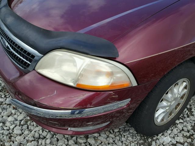 2FMDA5242YBA50190 - 2000 FORD WINDSTAR MAROON photo 9