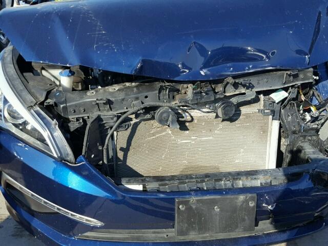 5NPE24AF1FH189134 - 2015 HYUNDAI SONATA SE BLUE photo 9