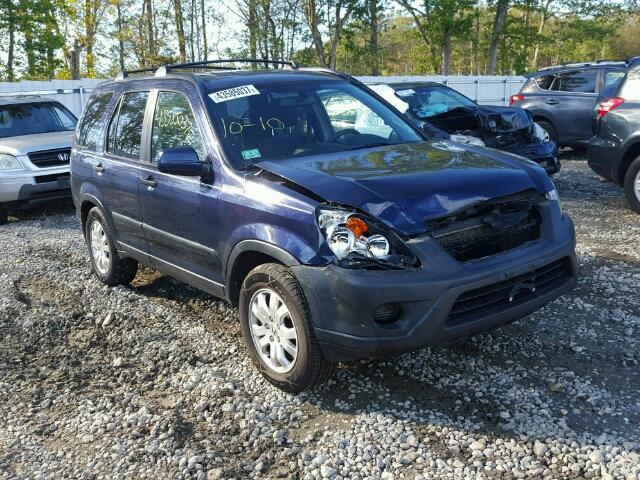 SHSRD78836U432258 - 2006 HONDA CR-V EX BLUE photo 1