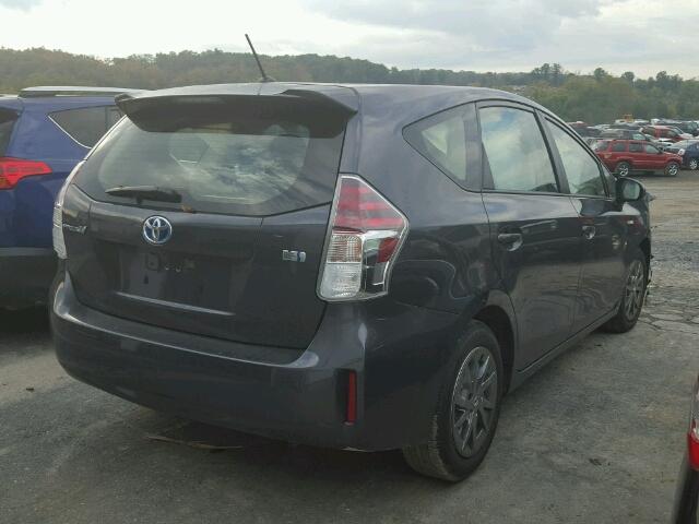 JTDZN3EU1HJ071218 - 2017 TOYOTA PRIUS V GRAY photo 4