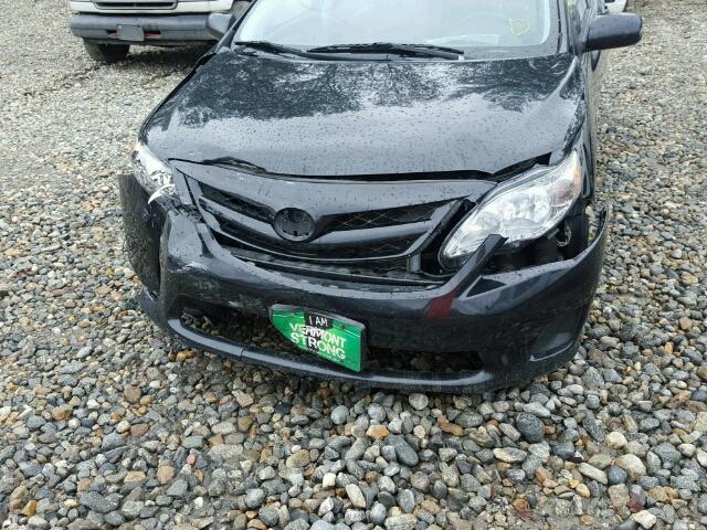 2T1BU4EE6CC825723 - 2012 TOYOTA COROLLA BA BLACK photo 9