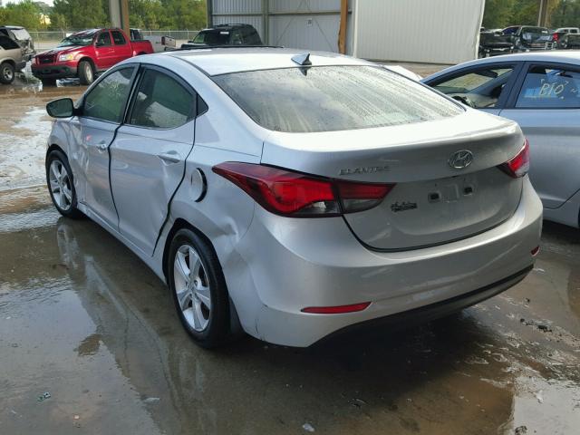 5NPDH4AE4GH733614 - 2016 HYUNDAI ELANTRA SE SILVER photo 3