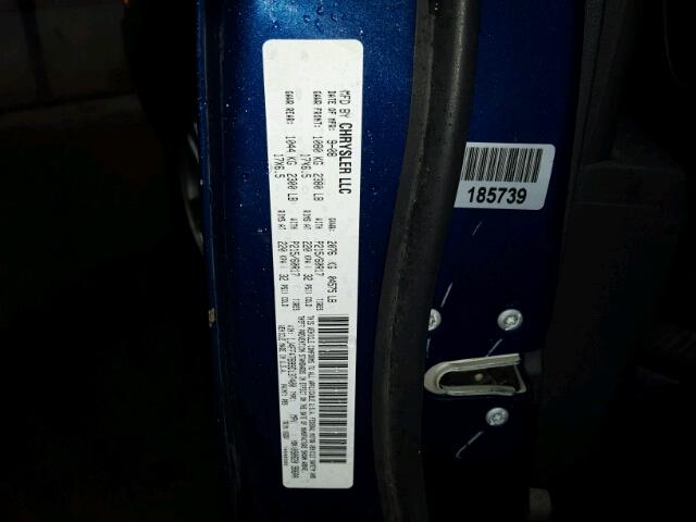 1J4FF47B99D137400 - 2009 JEEP COMPASS SP BLUE photo 10