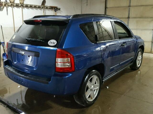 1J4FF47B99D137400 - 2009 JEEP COMPASS SP BLUE photo 4