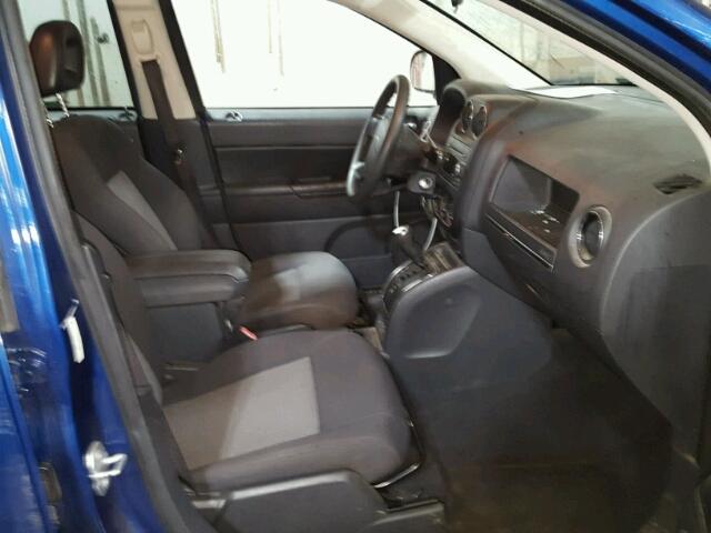 1J4FF47B99D137400 - 2009 JEEP COMPASS SP BLUE photo 5