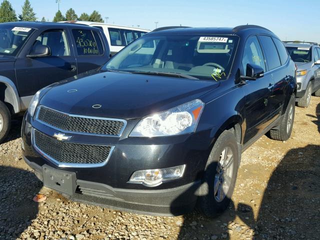 1GNKVGED1BJ247434 - 2011 CHEVROLET TRAVERSE L BLACK photo 2