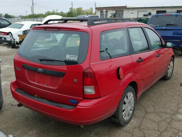 1FAFP36384W189692 - 2004 FORD FOCUS RED photo 4