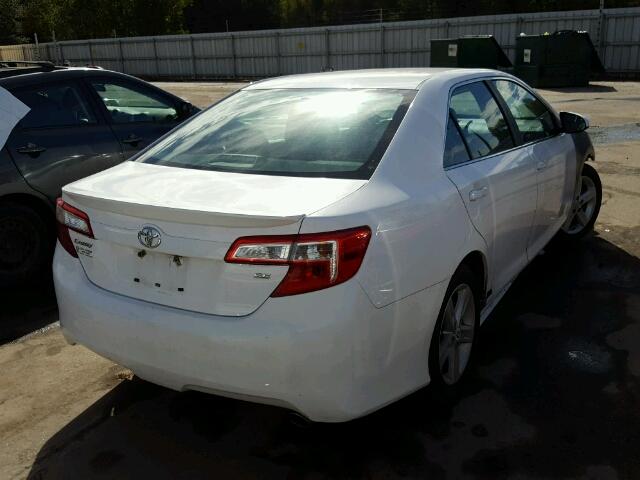 4T1BF1FK3CU102116 - 2012 TOYOTA CAMRY BASE WHITE photo 4