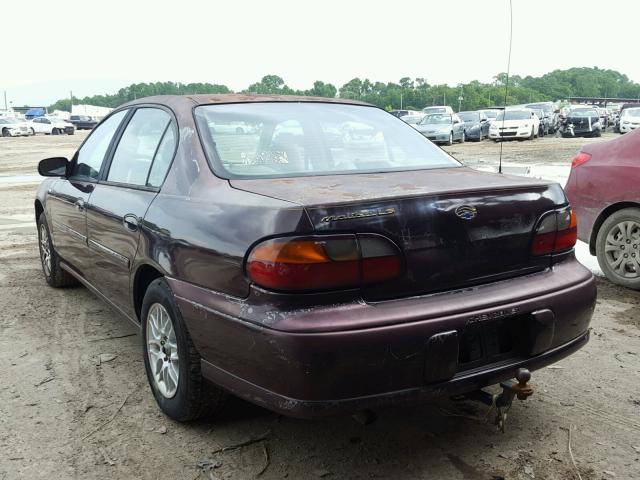 1G1NE52M6X6223339 - 1999 CHEVROLET MALIBU LS Марун фото 3