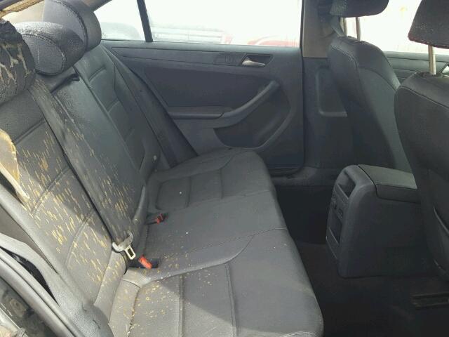 3VWDP7AJ4CM085274 - 2012 VOLKSWAGEN JETTA BLACK photo 6