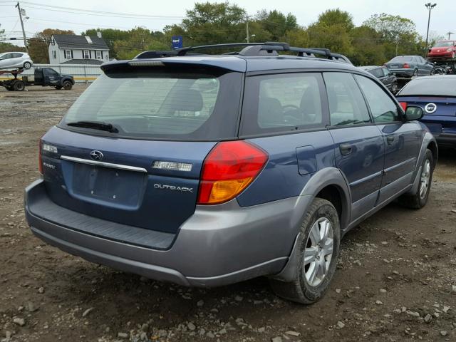 4S4BP61C557385811 - 2005 SUBARU LEGACY OUT BLUE photo 4