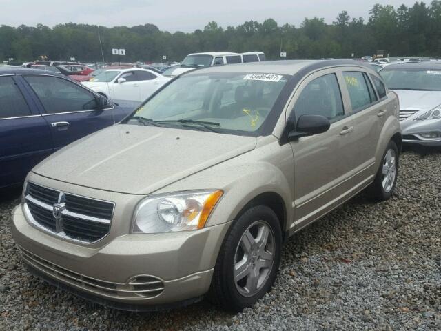 1B3HB48A19D234530 - 2009 DODGE CALIBER SX GOLD photo 2