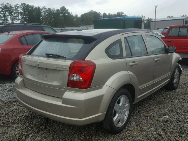 1B3HB48A19D234530 - 2009 DODGE CALIBER SX GOLD photo 4