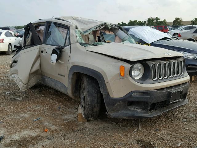 ZACCJAAH0FPB56308 - 2015 JEEP RENEGADE S TAN photo 1