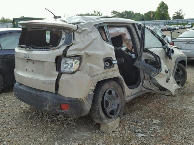 ZACCJAAH0FPB56308 - 2015 JEEP RENEGADE S თაფლისფერი ფოტო 4