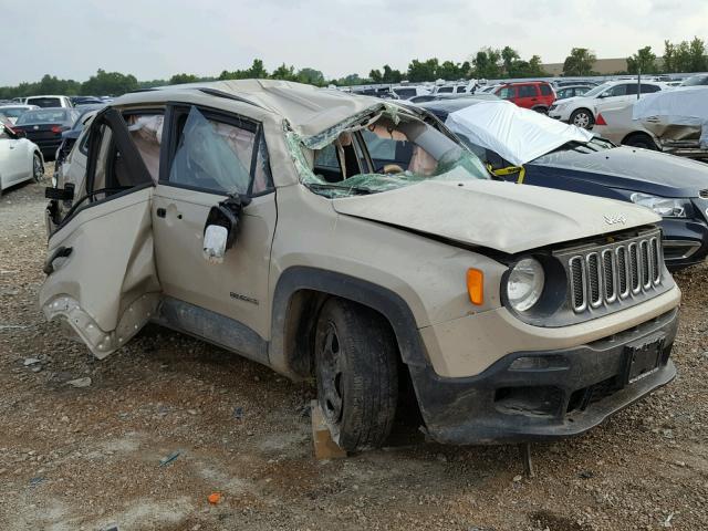 ZACCJAAH0FPB56308 - 2015 JEEP RENEGADE S TAN photo 9