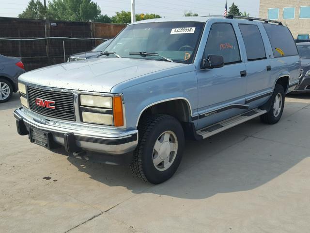 1GKFK16K2PJ700291 - 1993 GMC SUBURBAN K BLUE photo 2