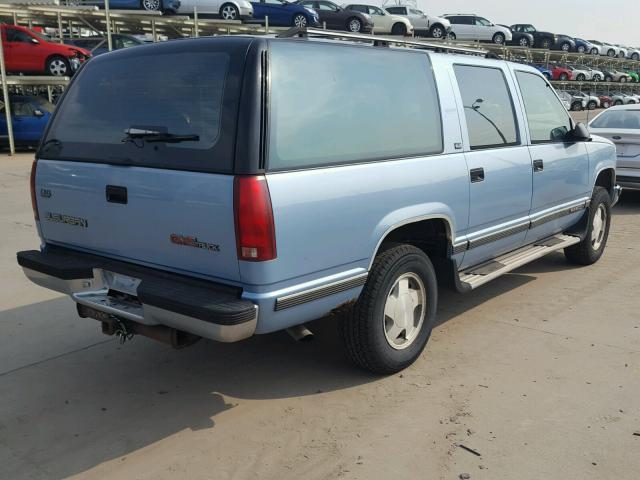 1GKFK16K2PJ700291 - 1993 GMC SUBURBAN K BLUE photo 4