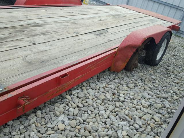 5NLBF22225S000033 - 2005 UTILITY TRAILER RED photo 9