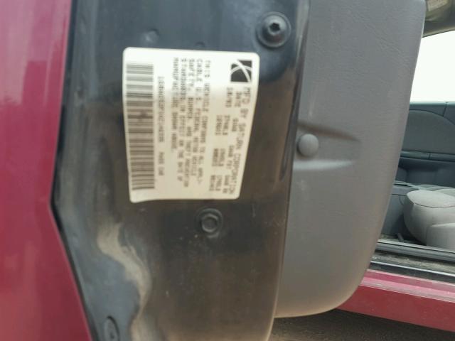 1G8AG52FX4Z146335 - 2004 SATURN ION LEVEL BURGUNDY photo 10