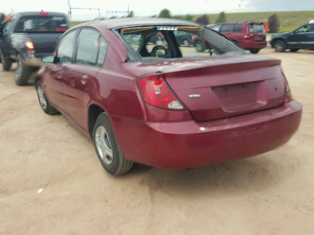1G8AG52FX4Z146335 - 2004 SATURN ION LEVEL BURGUNDY photo 3