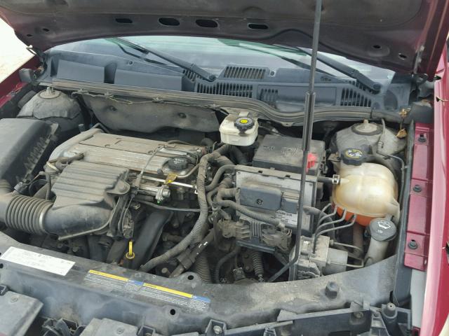 1G8AG52FX4Z146335 - 2004 SATURN ION LEVEL BURGUNDY photo 7