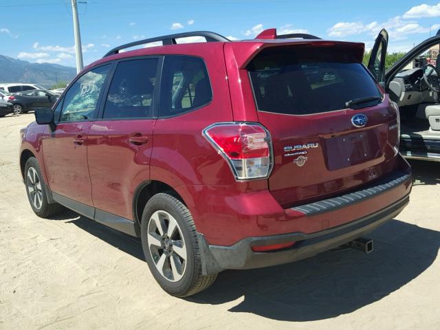 JF2SJAGC5JH521263 - 2018 SUBARU FORESTER 2 RED photo 3