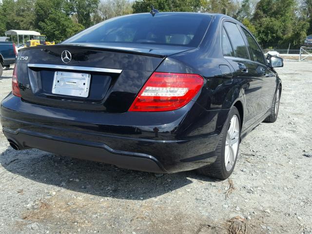 WDDGF4HB2CR222216 - 2012 MERCEDES-BENZ C 250 BLACK photo 4