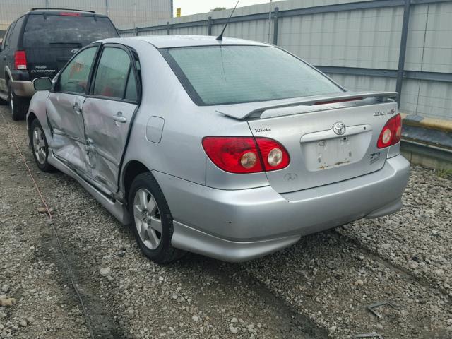 1NXBR32E48Z018459 - 2008 TOYOTA COROLLA CE SILVER photo 3