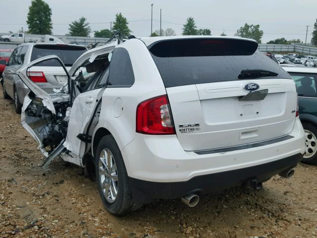 2FMDK3JC0DBA86657 - 2013 FORD EDGE WHITE photo 3