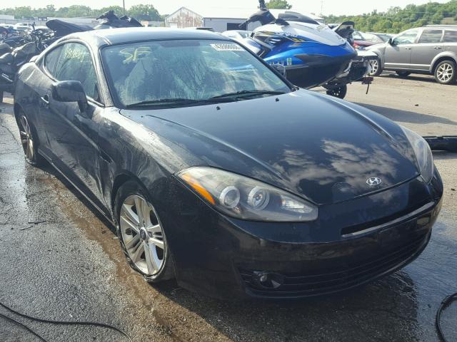 KMHHM66D68U265445 - 2008 HYUNDAI TIBURON GS BLACK photo 1