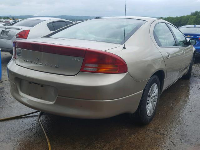 2B3HD46R83H518752 - 2003 DODGE INTREPID S ოქროსფერი ფოტო 4