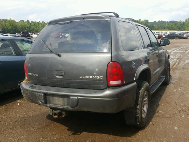 1B4HS48N52F177435 - 2002 DODGE DURANGO SL GRAY photo 4