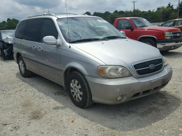 KNDUP131646552631 - 2004 KIA SEDONA EX SILVER photo 1