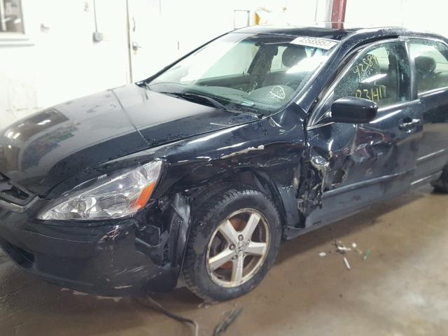 1HGCM56844A135818 - 2004 HONDA ACCORD BLACK photo 9