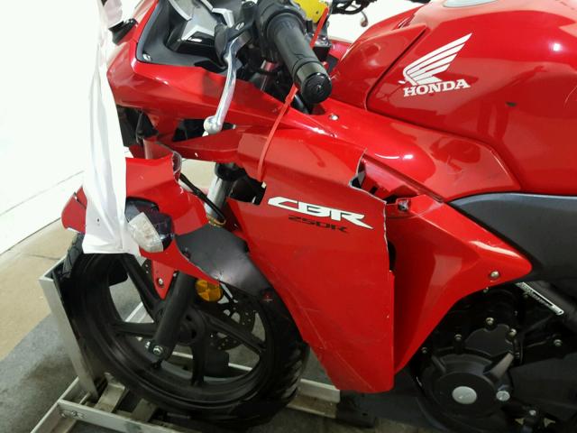 MLHMC4100D5300173 - 2013 HONDA CBR250 RED photo 13