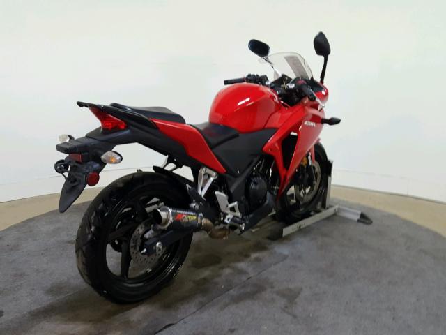 MLHMC4100D5300173 - 2013 HONDA CBR250 RED photo 8