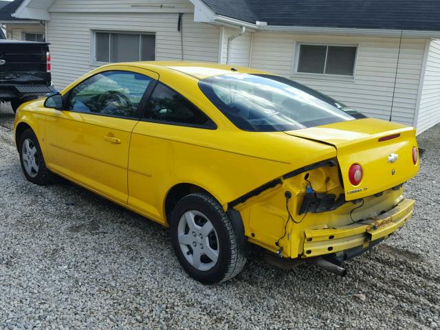 1G1AL18F887117556 - 2008 CHEVROLET COBALT LT YELLOW photo 3