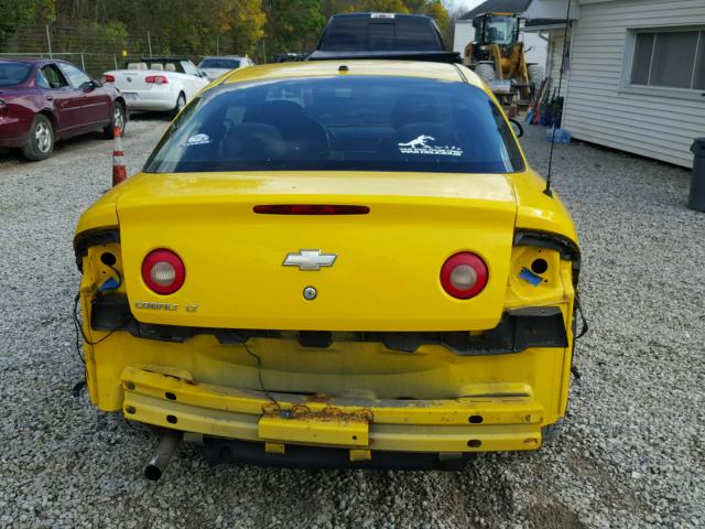 1G1AL18F887117556 - 2008 CHEVROLET COBALT LT YELLOW photo 9